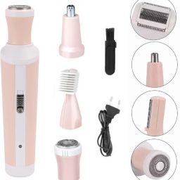 KE-EMEI Professional & personal useful 4in1 body groomer chargeble hair removal epilatorShaver For Women-image-4