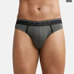 Jockey Men Pack of 2 Super Combed Cotton Rib Solid Brief with Ultrasoft Waistband 8084-picture-14