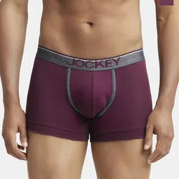 Jockey Men Pack Of 2 Super Combed Cotton Rib Solid Trunk with Ultrasoft Waistband 8015-picture-27