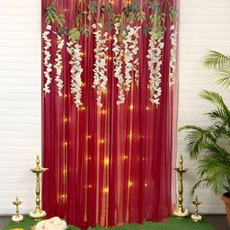 Special You Red Curtains Backdrop Decoration-image-21