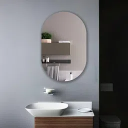 luppra 12 × 18 in Capsule Frameless Wall Mirror Bathroom Mirror-picture-6
