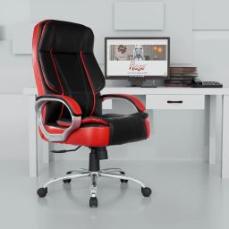 SpaceX Office Chair | 3-Years Warranty Included | Cushioned Seat | Leatherette Office Executive Chair-image-5
