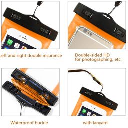 moozmob Pouch for Rain for Mobile Touch Sensitive Waterproof Mobile Pouch with Strap, Size upto 6.5" Mobiles image 3