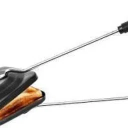Non-Stick Aluminium Mini Gas Toaster | Bread Grill Sandwich/Burger/Samosa Maker Toast (Black, Silver) Toast-image-57