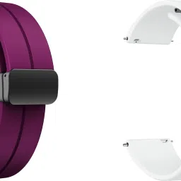 ACM WSM19G22PUWT2897 Pack of 2 Watch Strap Magnetic Clasp 22mm for Inbase Urban Pro X Smartwatch (Purple/White) Smart Watch Strap-picture-24