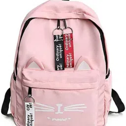 Small 17 L Backpack 15L School and College Backpack For Girls/Women Pu Leather ( Black )-image-91