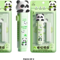 Cute 3d Panda Cutter Shaped Eraser For School Kids Pack Of 2 Non-Toxic Eraser-22