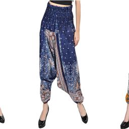 Printed Rayon Women Harem Pants-image-96