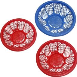 Plastic Stoarge Basket pack of 3 Multicolor Plastic_Mk32 Storage Basket-image-99