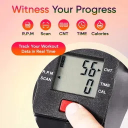 sharnga Mini Cycle Pedal Exerciser with Fixing Strap, Adjustable Resistance and Display Mini Pedal Exerciser Cycle image 5