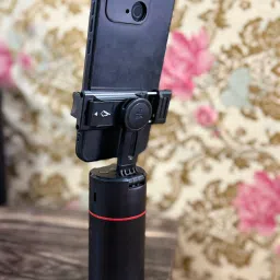 EVAAENTERPRISES Black Stabilizer P02, Auto Rotation 360 Degree 2 Axis Gimbal for Mobile, Camera image 4