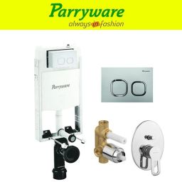 Half Frame Concealed Cistern, with divater body upper Pluto set of 1 pic 172 Dual Flush Tank-image-53