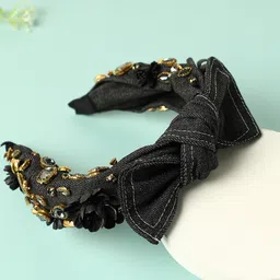 SOHI Women Embellished Hairband With Bow-image-53