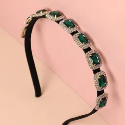 SOHI Women Stone Studded Embellished Hairband-image-52