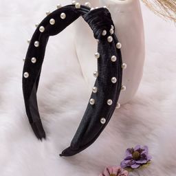 Jewelz Women Black & White Embellished Hairband-image-78
