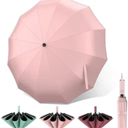 10 RIBS Pink Umbrella for Men,UV Coated for Rain with Auto Open and Close Umbrella-picture-26