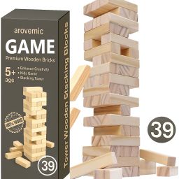 Wooden Jenga Style Game – Classic Tumbling Blocks for Indoor Play-image-94