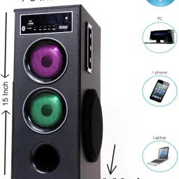 prass tower 5.25" woofer with 3" speaker 50 W Bluetooth Tower Speaker image 4