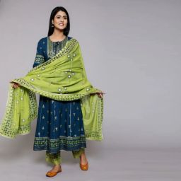 Women Viscose Rayon Kurta Pant Set-image-2
