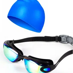 Swimmming Cap Antifog Swim Goggles Mirrored Anti Fog UV Protection Swimming Cap-image-29