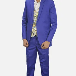 gargian master cut Men Single Breasted Self Design Suit-picture-11