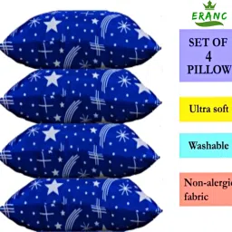 villagers Polyester Fibre Abstract Sleeping Pillow Pack of 5 image 2