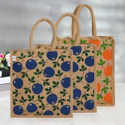 Jute Carry Grocery Bag with Zip|Shopping Bag with Handle|Pack of 3|Multi Pack of 3 Grocery Bags-image-95