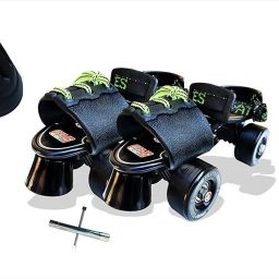 Blacken Pro Adjustable Senior Roller Skates Combo Suitable for Age Group 6 to 14 Years (Skates+ Helmet + Knee Guard+ Elbow Guard +Wrist Guard+ Bag+Key) Skating Kit-image-67