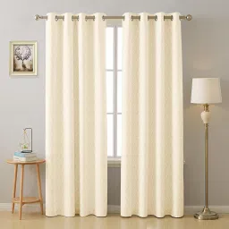 274 cm (9 ft) Polyester Semi Transparent Long Door Curtain Single Curtain-image-97