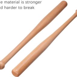 7 star@-Heavy Duty Natural Wood Baseball Bat unisex baseball {natural wood} Willow BaseballBat For 15+ Yrs-image-93