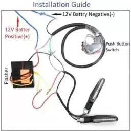 e-shoppe 16 Different Pattern Flasher Relay for LED& Bulb Indicators For Victor Indicator Light Motorbike LED for TVS (12 V, 24 W) image 2