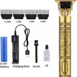 TechElectro T9 professional clipper Trimmer for men Trimmer 120 min Fully Waterproof Trimmer 10 min Runtime 4 Length Settings-12