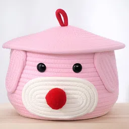 Bajo's Pink Bamboo Self Design Multi-Utility Organisers Box-10