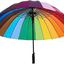 Umbrella Big Size 16 Ribs Rainbow Umbrella Stylish Colorful Rainbow Umbrella Umbrella-picture-25