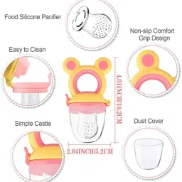 littleup Fresh Silicone Food and Fruit Nibbler/Feeder with Extra Silicone Mesh Feeder image 3
