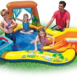 Boxo Inflatable (IND*04) Kids Pool with Spray Water Slide With Pump Inflatable Swimming Pool-19