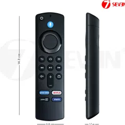 7SEVEN Bluetooth Voice Remote 3rd Gen Compatible for Amazon Fire TV Remote Control with Alexa Voice Command Remote for 3rd Generation Fire TV - Pairing Must! Amazon Fire TV Remote Controller image 4