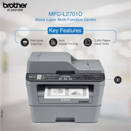 brother MFC-L2701D Multi-function Monochrome Laser Printer with Auto Duplex Feature image 3