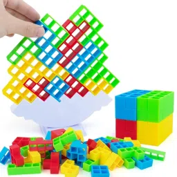 Child Balance Stacking Blocks, 16-Piece Tetra Tower Game-picture-18