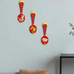 suveharts 3 Pcs Elephant Wooden New Spoons Hanging-picture-40