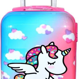 Small Cabin Suitcase (55 cm) 4 Wheels - PRINT 20 KIDS Trolley Bag - Pink-image-60