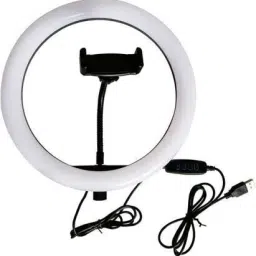 Krittoe LED Ring Light 10" with Cell Phone Holder, Makeup Ring Light Ring Flash Ring Flash-image-77