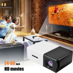 VOLTegIC Multimedia LED Projector, Pocket Video Projector 400 lm LED Corded & Cordless Portable Projector-17
