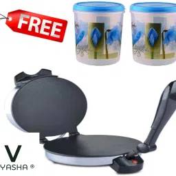 ®Indian Chapati Roti/Maker Free 2pcs container IN Roti and Khakra Maker-12