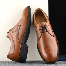 CLOG LONDON Men Leather Formal Derbys-image-70