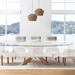 Solid 6 Seater Table Cover-image-89