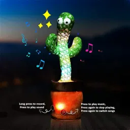 sonpal Singing Plush Toy Cactus with Lighting & Recording Function. image 3
