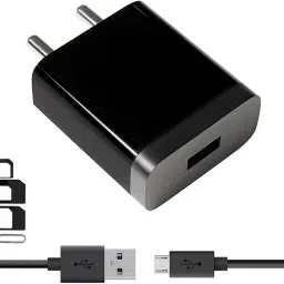 Wall Charger Accessory Combo for Itel it1508, Itel Wish A41, Itel it1516 Plus, Itel it1407, Itel Wish it1512, Itel it1409, Itel it1508 Plus, Itel it1507 Charger With 1 Meter Micro USB Charging Data Cable And SIM Adapter-18