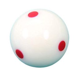 generic KBA Billiard American Pool Table Practice Dotted Cue Ball Size 57mm image 1