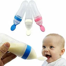 kajaree Silicone Fruit Teether & Food Nibbler & Spoon Bottle (Multicolor) (Pack of 3) Teether and Feeder image 4